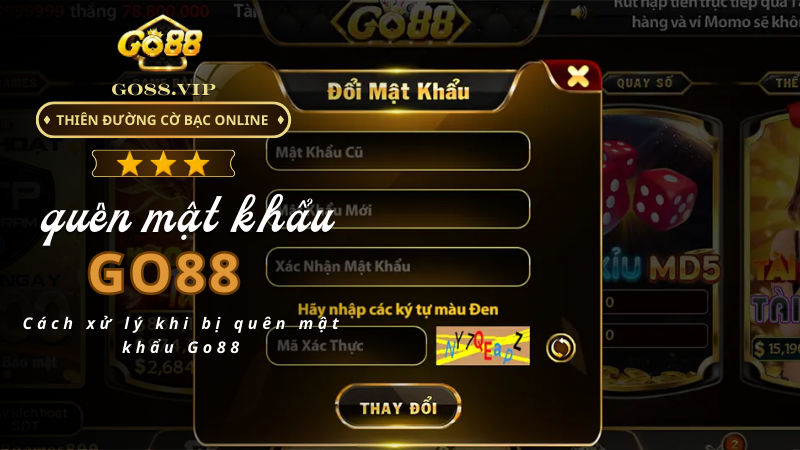 Cách xử lý khi bị quên mật khẩu Go88